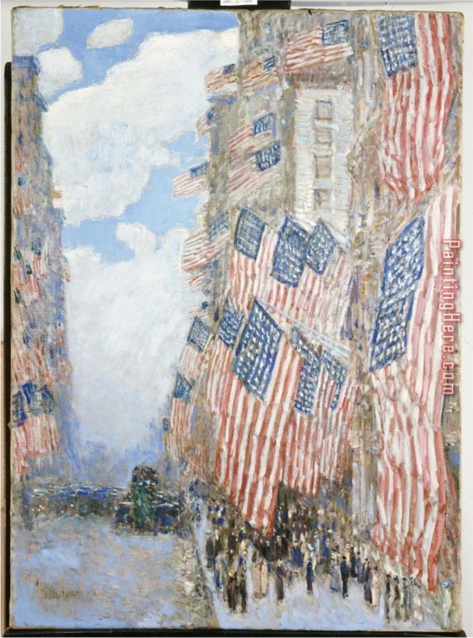 childe hassam The Fourth of July 1916